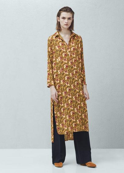 Mango Mango Flowy Print Blouse