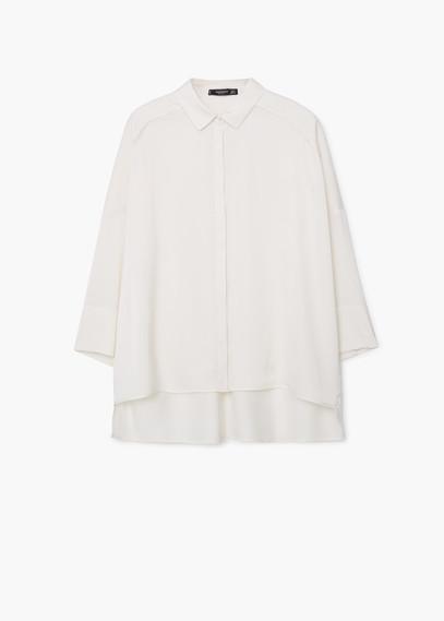 Mango Mango Satin Finish Flowy Shirt