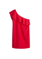 Violeta By Mango Violeta By Mango Asymmetrical Ruffle Dress