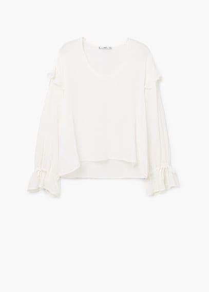 Mango Mango Adjustable Sleeves Blouse