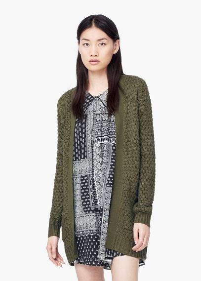 Mango Mango Side Pockets Cardigan