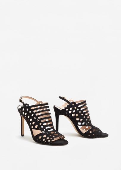Mango Mango Laser-cut Design Sandals