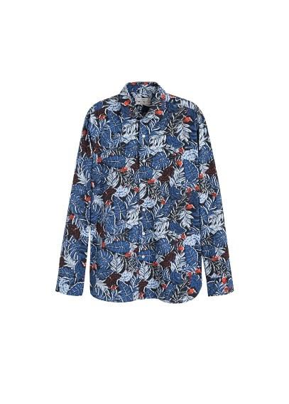 Mango Man Mango Man Hawaiian Printed Slim-fit Shirt