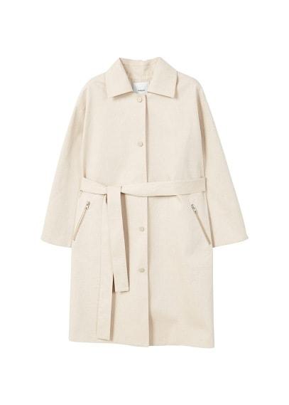 Mango Mango Zip Pocket Trench