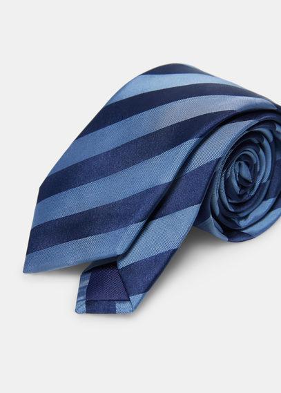 Mango Man Striped Satin Tie