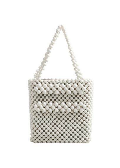 Mango Mango Beaded Shopper Bag