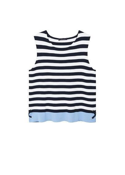 Violeta By Mango Violeta By Mango Striped Ribbed Top