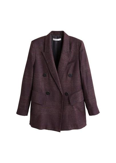 Mango Mango Flecked Wool-blend Suit Blazer