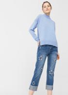Mango Mango Estrella Straight Cropped Jeans