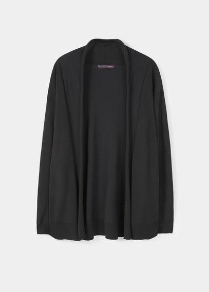 Violeta By Mango Violeta By Mango Ribbed Lapels Cardigan