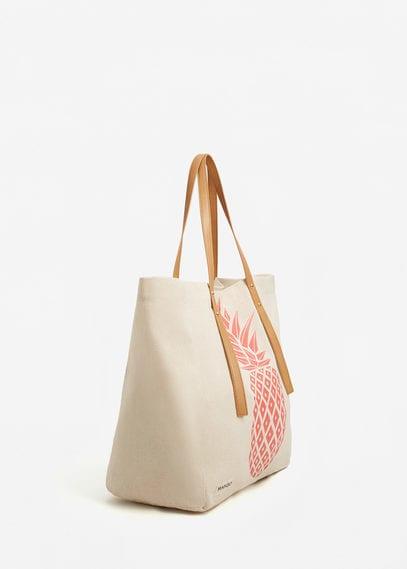 Mango Mango Printed Cotton Bag
