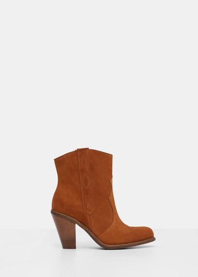 Violeta By Mango Violeta By Mango Suede Leather Ankle Boots