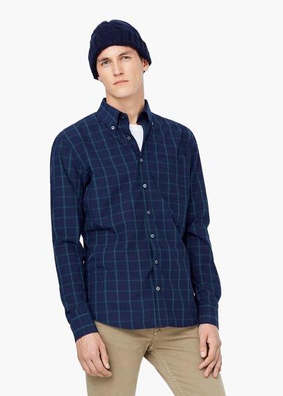 Mango Man Mango Man Slim-fit Check Cotton Shirt