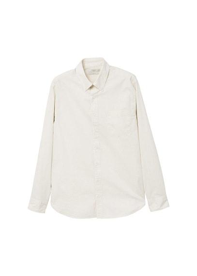 Mango Man Mango Man Slim-fit Cotton Poplin Shirt