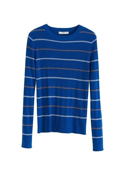 Mango Mango Contrasting Stripes Cotton Sweater
