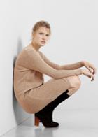 Violeta By Mango Violeta By Mango Wool-blend Ponte Dress