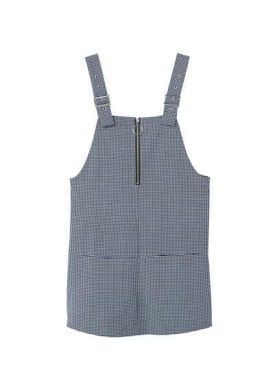 Mango Mango Checkered Pinafore Dress
