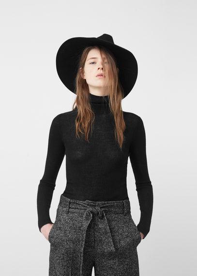 Mango Mango Cotton Wool-blend Trousers