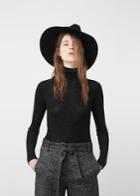 Mango Mango Cotton Wool-blend Trousers