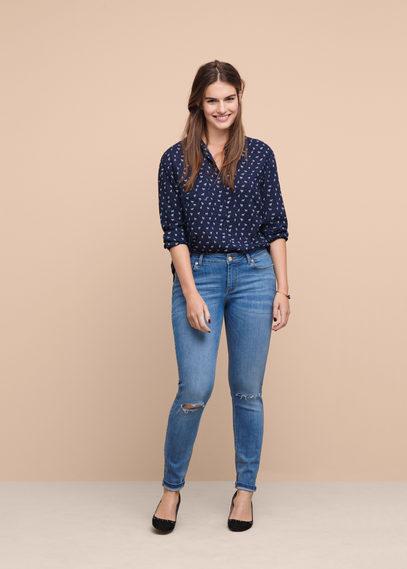 Violeta By Mango Violeta By Mango Animal Print Blouse