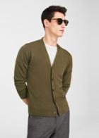 Mango Man Mango Man Wool-blend Essential Cardigan