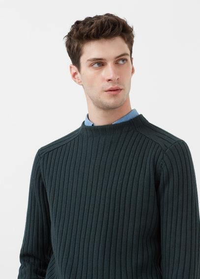 Mango Man Mango Man Ribbed Wool-blend Sweater