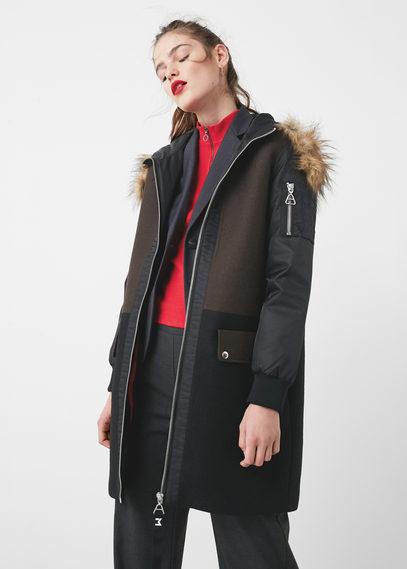 Mango Mango Faux-fur Hooded Parka