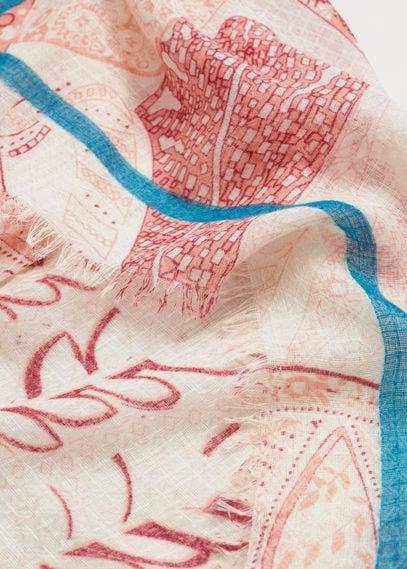 Violeta By Mango Violeta By Mango Paisley Lightweight Scarf