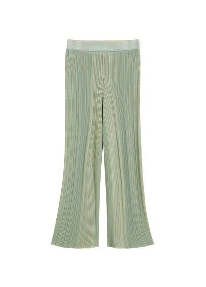 Mango Mango Stripped Ribbed Trousers
