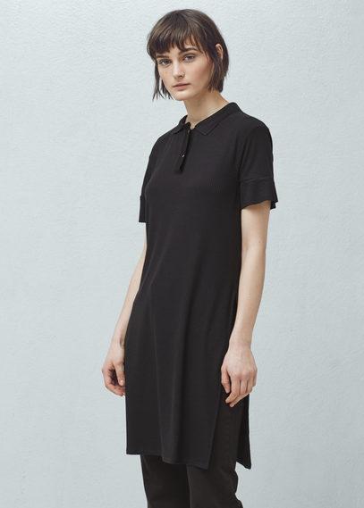 Mango Mango Ribbed Polo Shirt