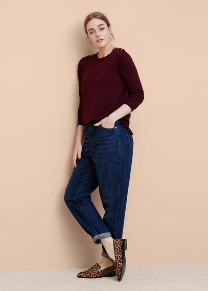 Violeta By Mango Violeta By Mango Buttoned Cotton Sweater