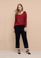 Violeta By Mango Violeta By Mango Fringe Trim Sweater