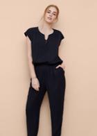 Violeta By Mango Violeta By Mango Long Chest-pocket Jumpsuit