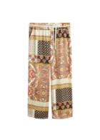 Violeta By Mango Violeta By Mango Scarf Print Trousers
