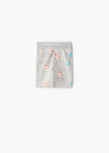 Mango Man Mango Man Sushi Printed Cotton Boxer Shorts