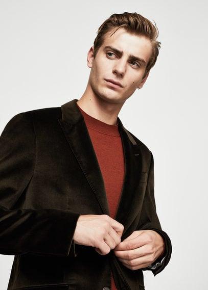 Mango Man Mango Man Slim-fit Velvet Suit Blazer