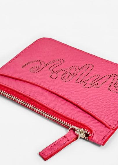 Mango Mango Laser-cut Pebbled Purse