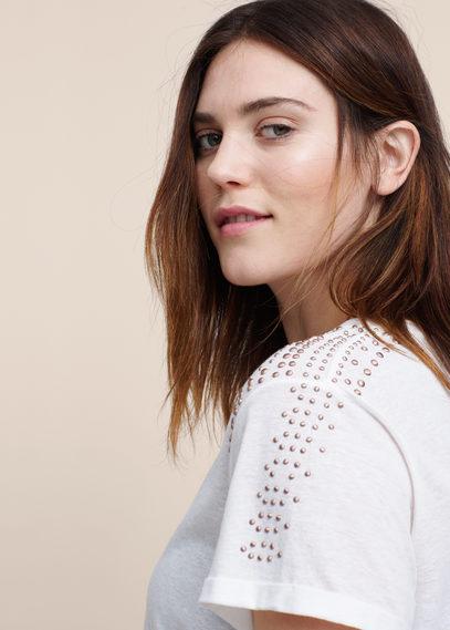 Violeta By Mango Violeta By Mango Studded T Shirt
