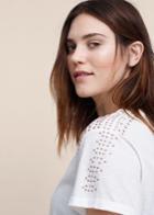 Violeta By Mango Violeta By Mango Studded T Shirt