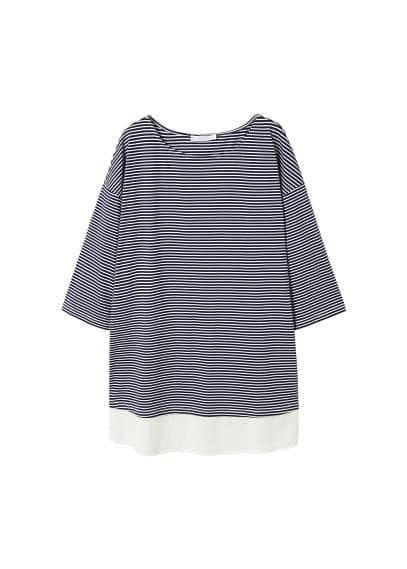 Violeta By Mango Violeta By Mango Contrast Hem T-shirt