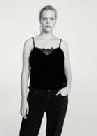 Violeta By Mango Violeta By Mango Lace Velvet Top
