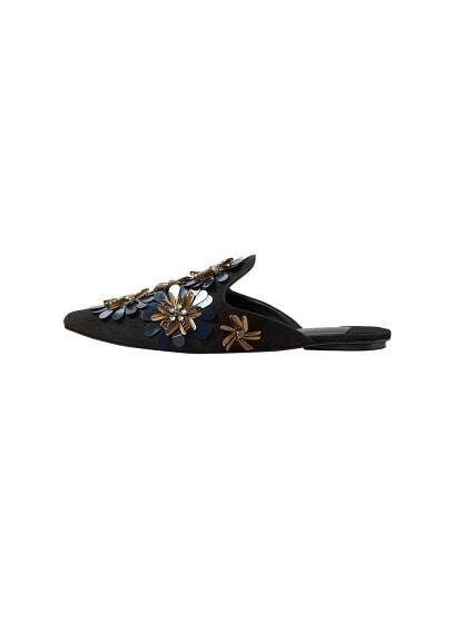 Violeta By Mango Violeta By Mango Beaded Mules