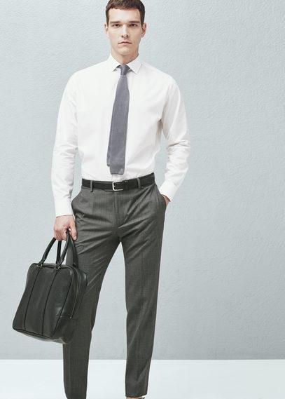 Mango Man Mango Man Patterned Suit Trousers