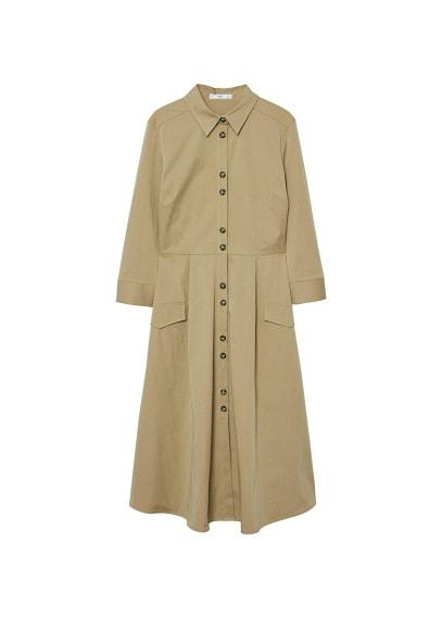 Mango Mango Midi Shirt Dress