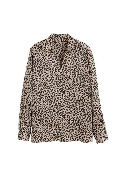 Mango Mango Leopard Print Shirt