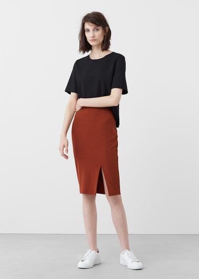 Mango Mango Stretch Pencil Skirt