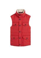 Mango Man Mango Man Detachable Faux-shearling Neck Gilet