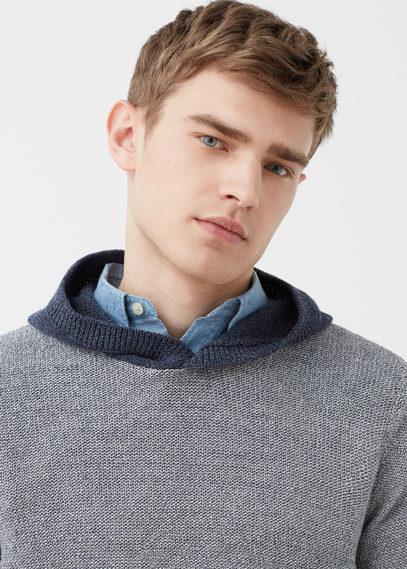 Mango Man Mango Man Hood Wool-blend Sweater