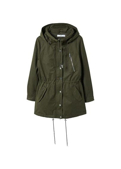Mango Mango Adjustable Waist Parka
