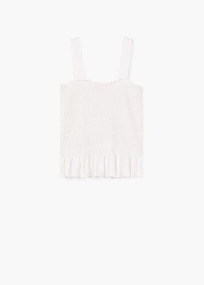 Mango Mango Ruched Detail Top